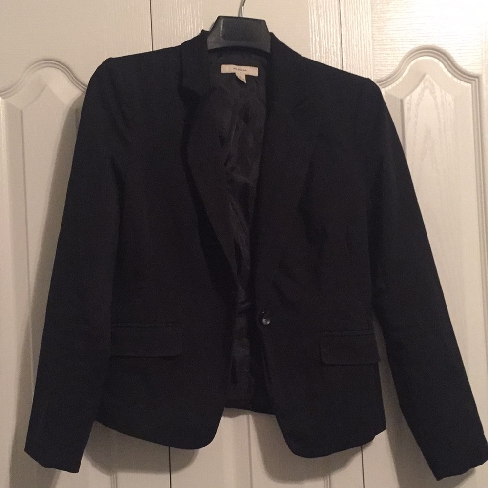 Merona black suit jacket blazer small